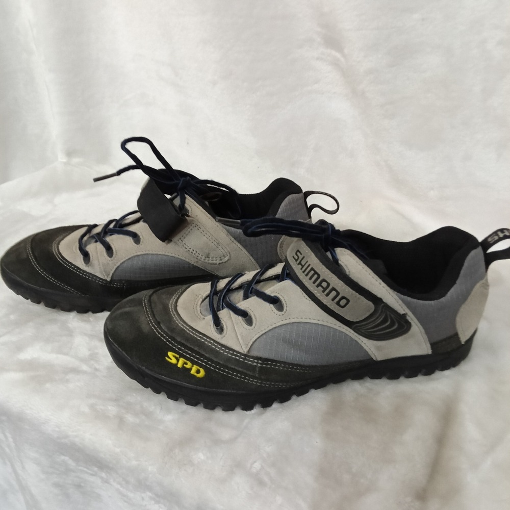 Shimano SH-M037 Grey Black Mountain Bike Shoes SPD Mens 11.5 EU 46 Cycling